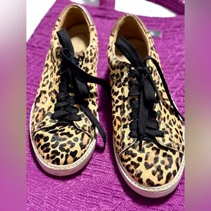 Leopard Hush Puppies Tennis Shoes size 6.5